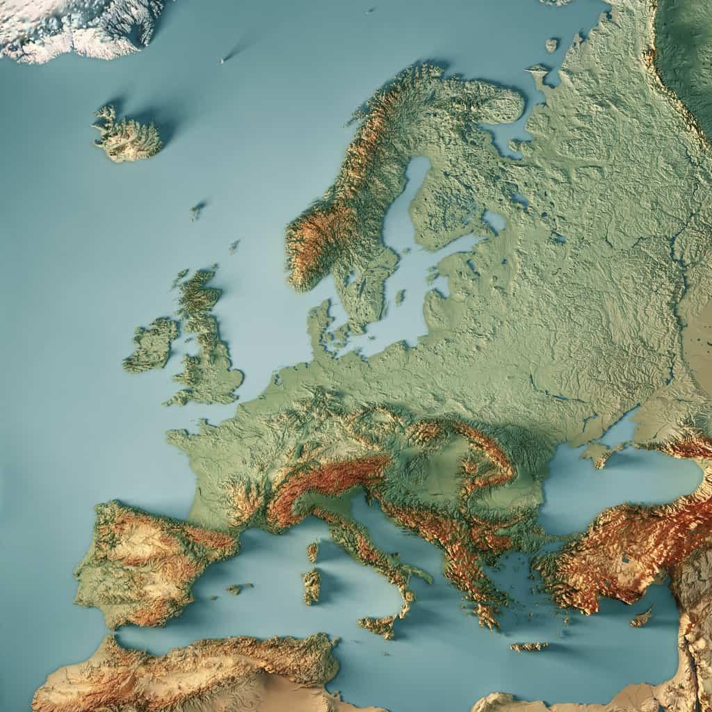 Why is Norway so mountainous compared to Sweden and Finland?