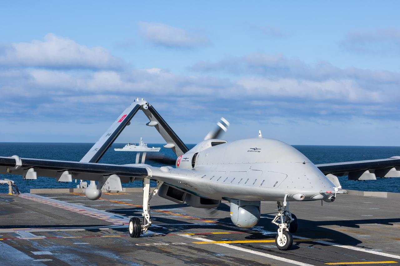 Turkish TB3 drones launch 