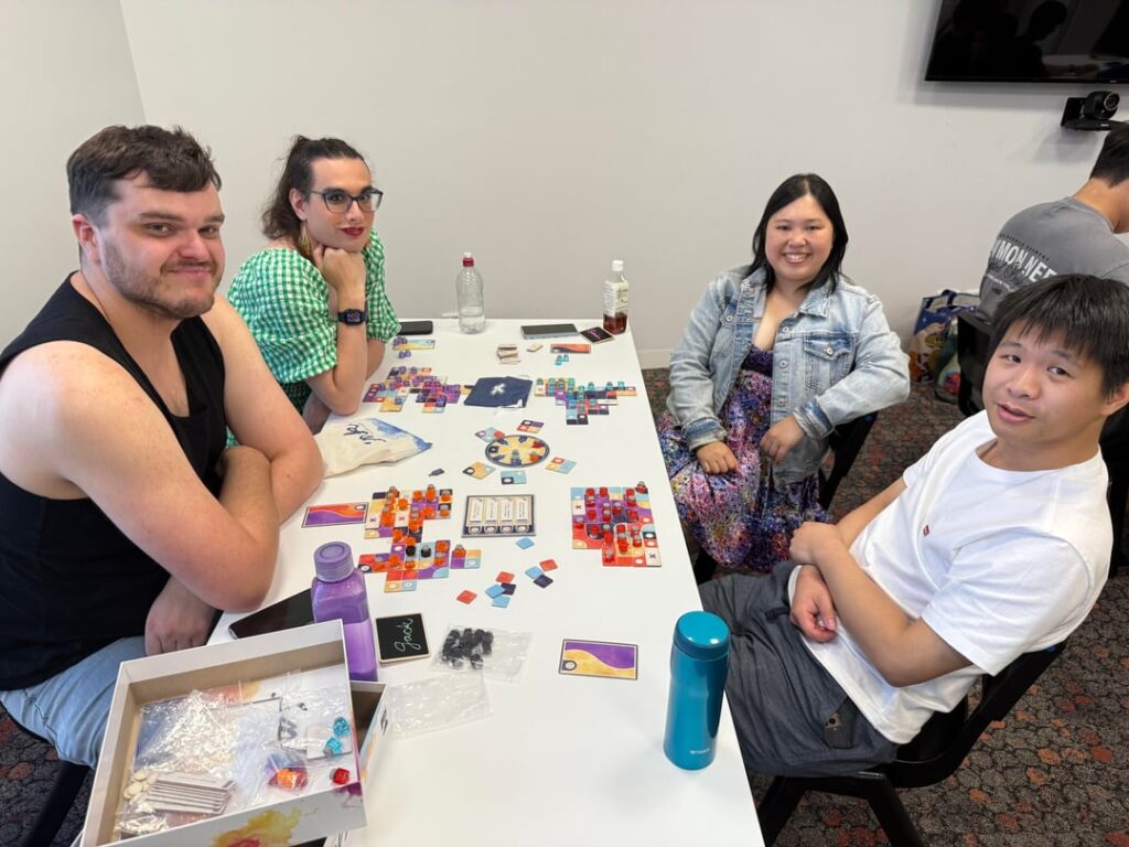 I run a community board game club in East Melbourne Australia weekly every Sunday