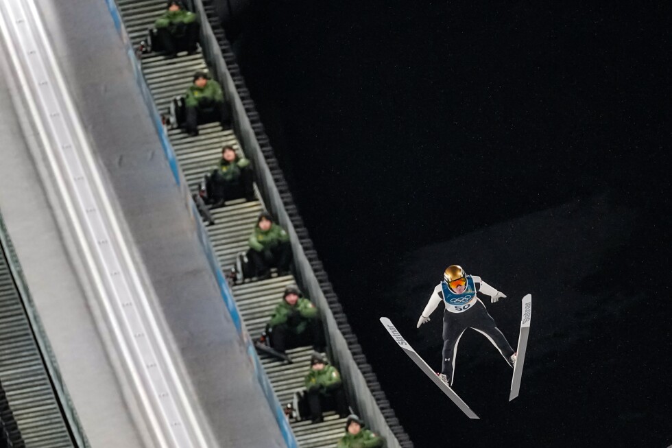 Slovenia's Domen Prevc captures ski jump gold on large hill at Milan Cortina Olympics