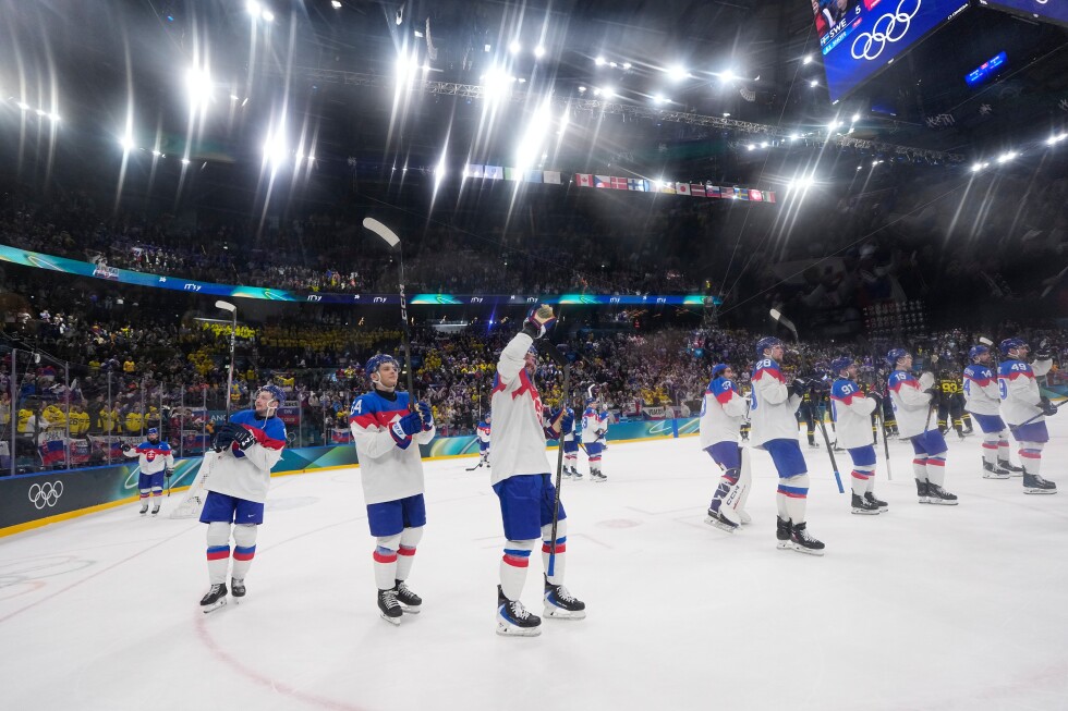 Why Slovakia celebrated after losing a hockey game at the Olympics 5-3