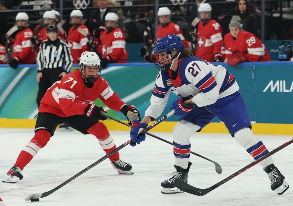 Taylor Heise gets first Olympic assist as US tops Switzerland to set up showdown with Canada - Post Bulletin