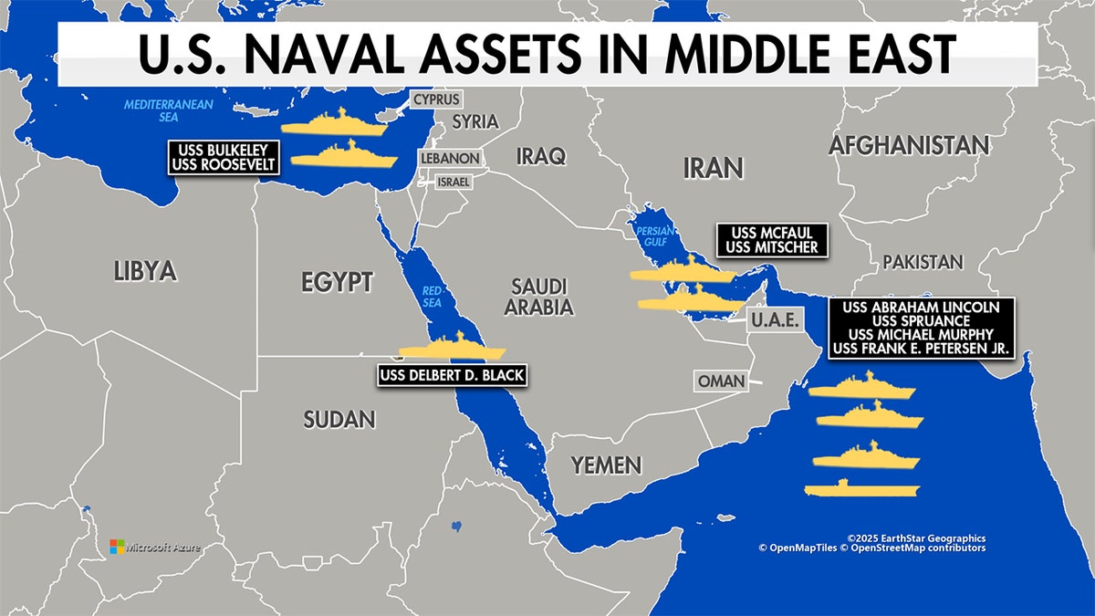 US Naval Assets in Middle East