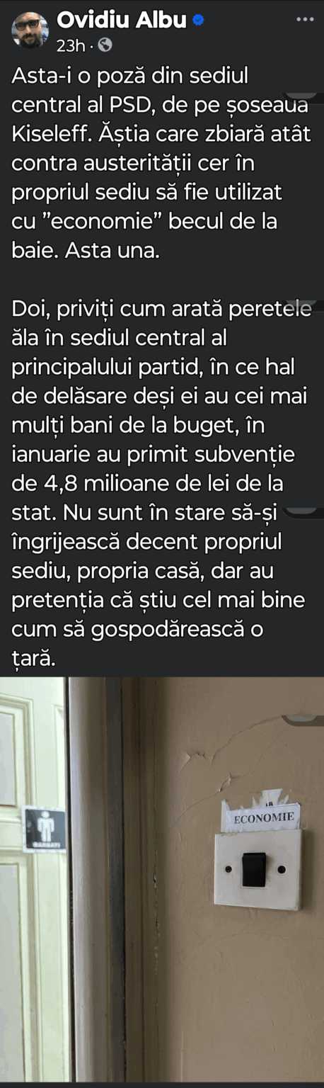 Chibzuiala from the headquarters of corruption in Romania