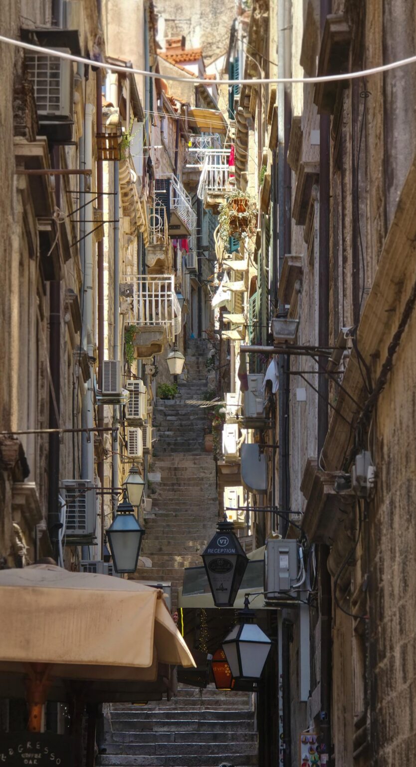 Steep Alley In Dubrovnik
