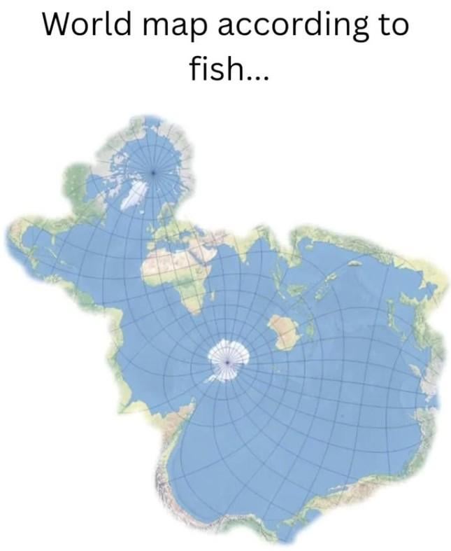 World Map According To Fish...