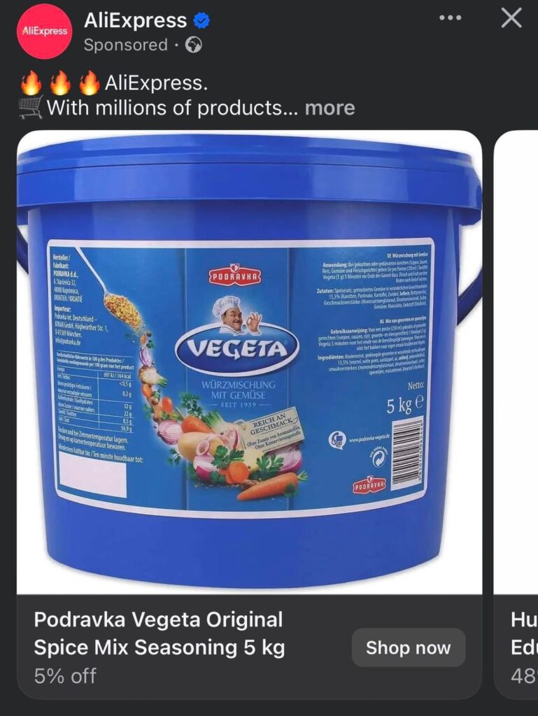 Vegeta on Aliexpress