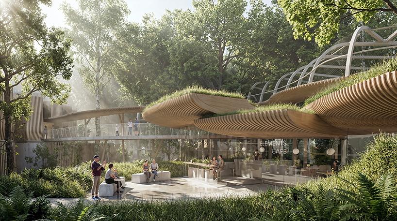 the four elements inform modulated zoological pavilion proposal in poland