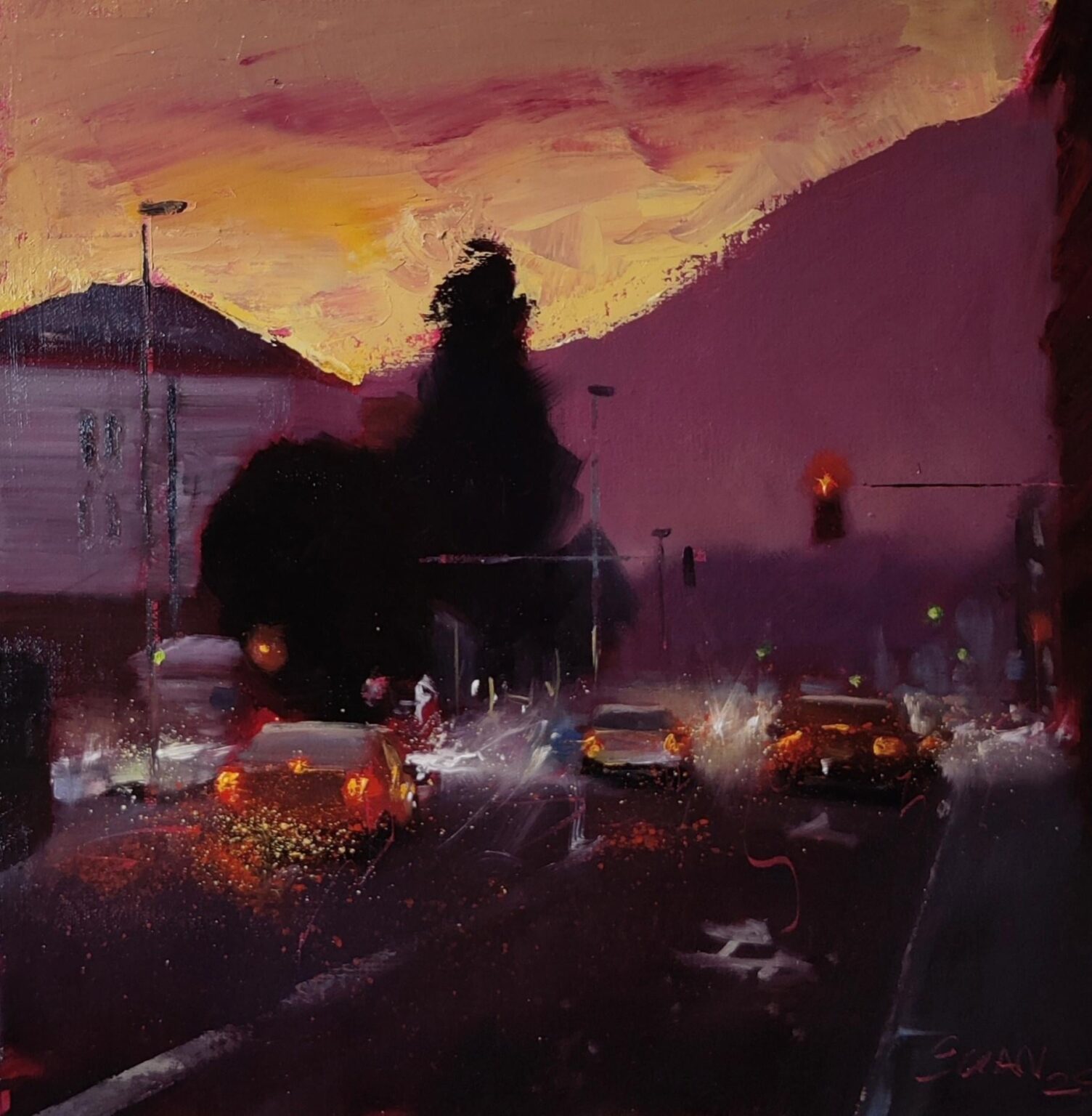 New painting of a certain crossroad in Ljubljana!