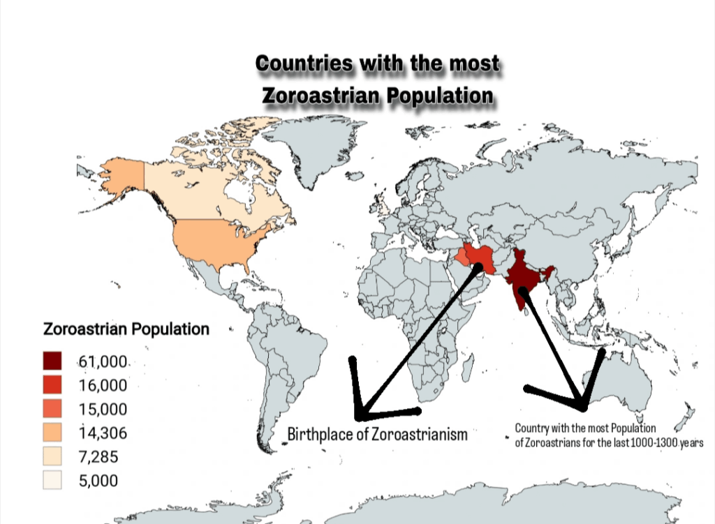 Countries where the most Zoroastrians live as of 2026 Countries where the most Zoroastrians live as of 2026