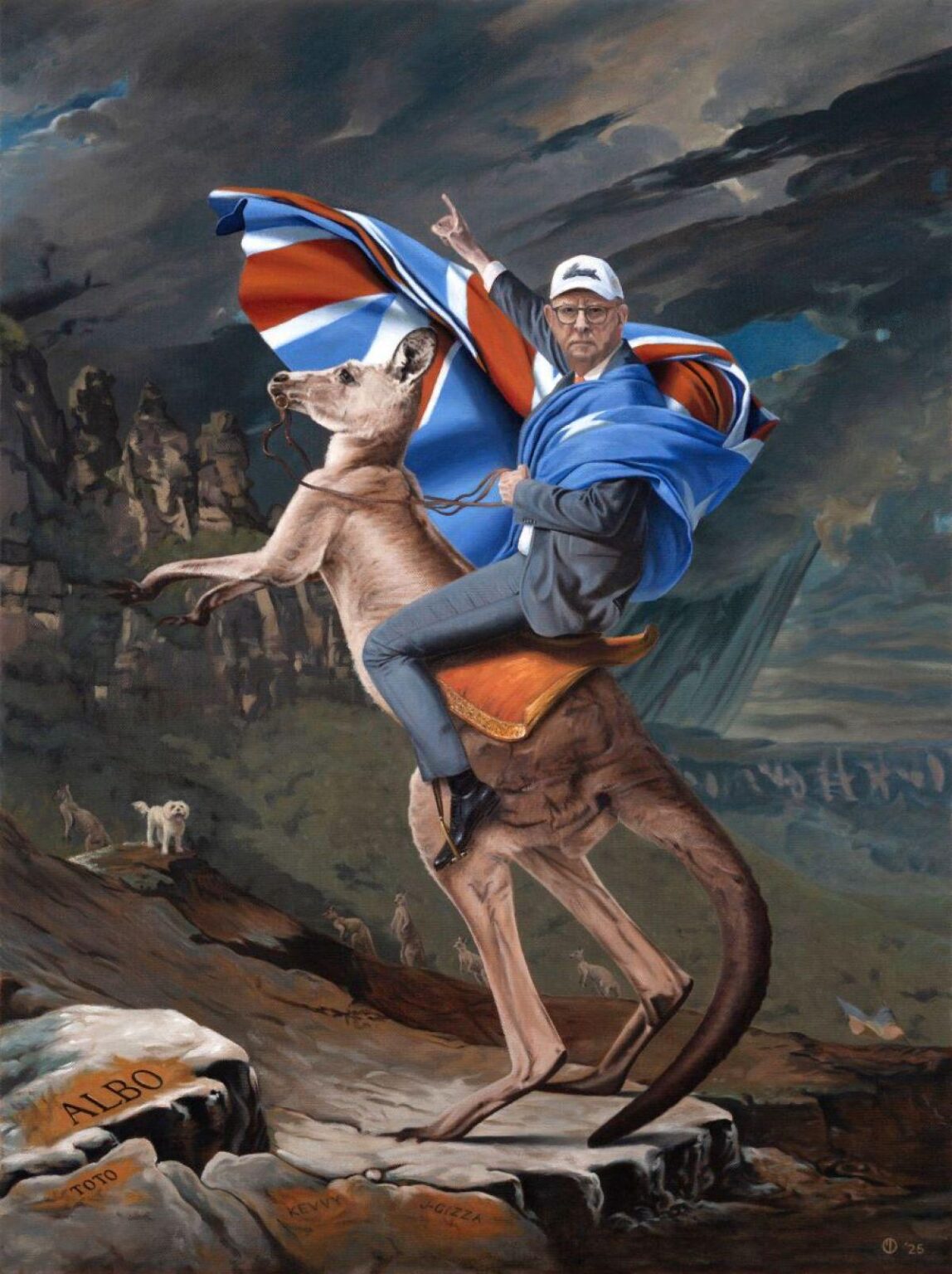 2026 Bald Archy Prize winner 'Emperor Australis' by Mark Davis
