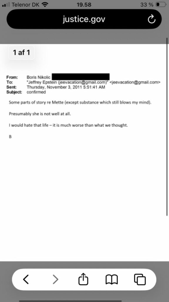 “Presumably she is not well at all”
