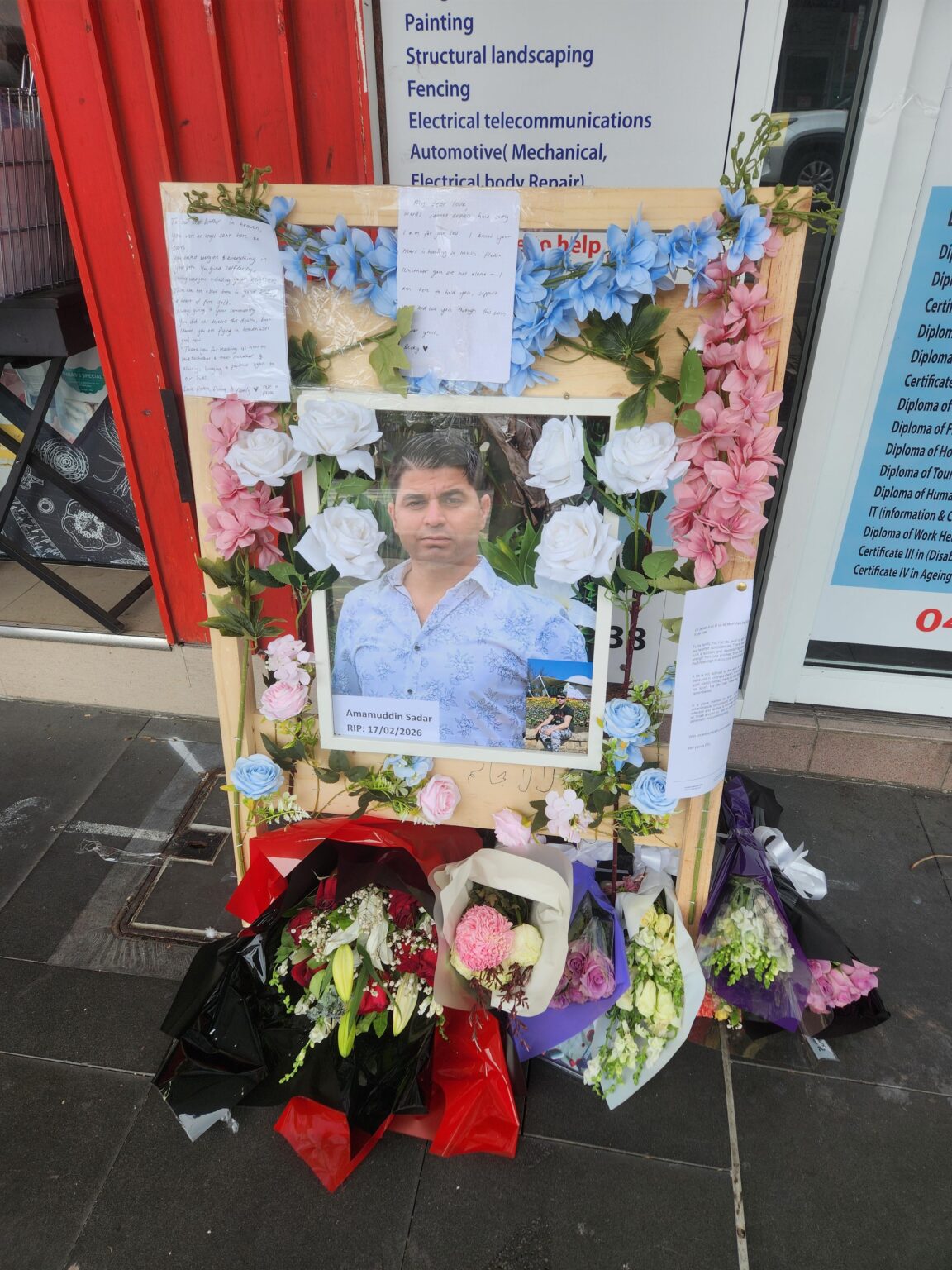 Memorial for Merrylands victim of stabbing attack