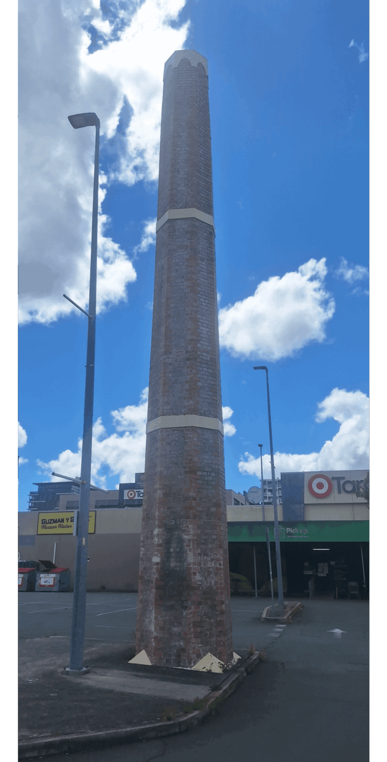 What is this tall structure in buranda next to the woolies??