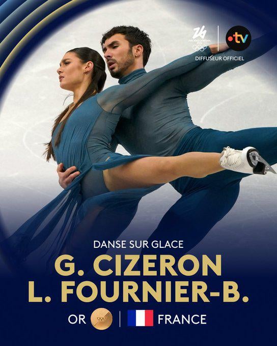 🥇🇫🇷 LAURENCE FOURNIER BEAUDRY AND GUILLAUME CIZERON ARE OLYMPIC CHAMPIONS! 225.82 points!