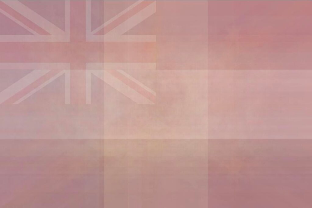 Arithmetic mean color field of all 249 ISO 3166-1 national flags (linear RGB average)