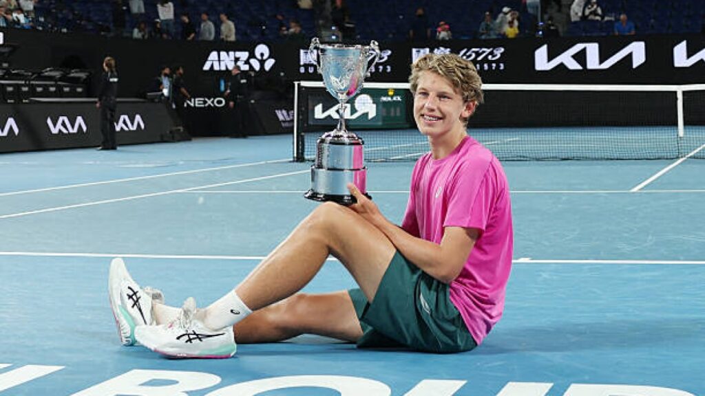 Ziga Sesko, Junior Champion of the Australian Open 2026. Photo. gettyimages