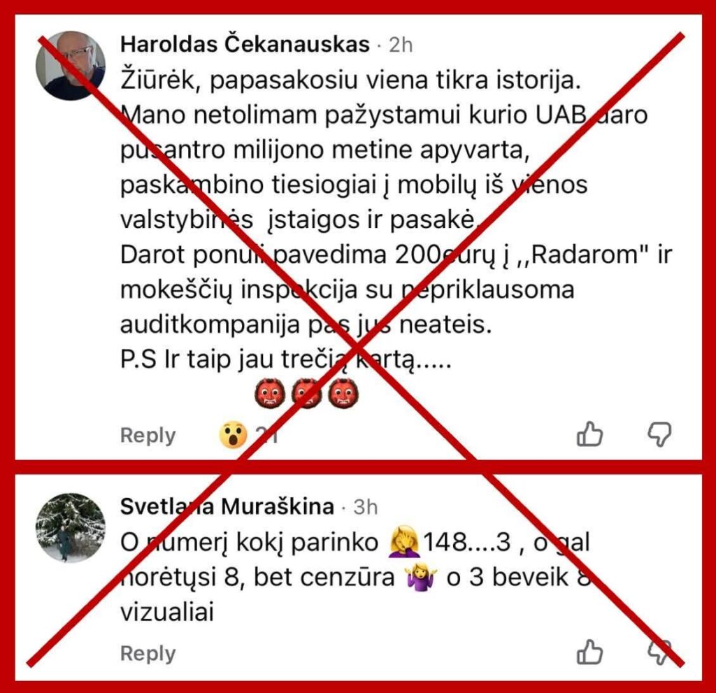 The Radarom campaign unites Žemaitaitis, Vaitkai, Celofana, Janutiene, Vēgelė, Orlauska, Ragelski and others. Currently, Radarom’s account has 2.32 million. euros, but we can definitely do better. The Radarom campaign unites Žemaitaitis, Vaitkai, Celofana, Janutiene, Vēgelė, Orlauska, Ragelski and others. Currently, Radarom's account has 2.32 million. euros, but we can definitely do better.