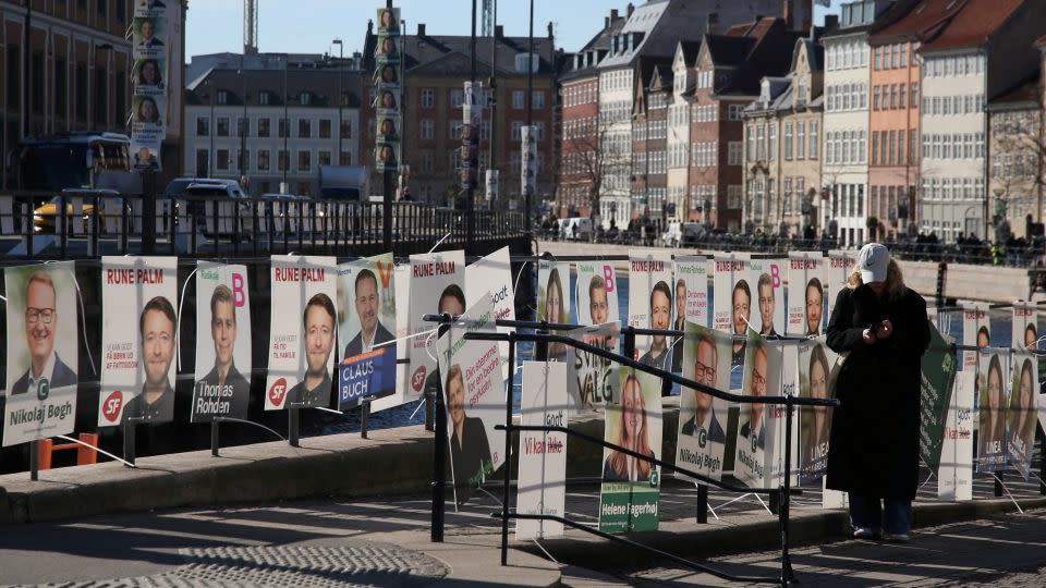 Posters for candidates in the upcoming Danish elections, in Copenhagen - Tom Little/Reuters