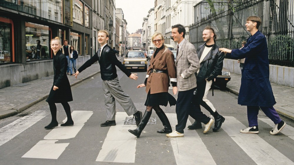 Experts Decode Why Belgian Born or Trained Fashion Designers Rule The Antwerp Six were photographed in 1987 for a feature in WWD.