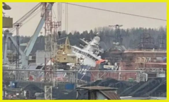 In the Russian city of Vyborg, drones attacked an FSB building, and a ship is sinking in the port. The aftermath of the massive nighttime attack