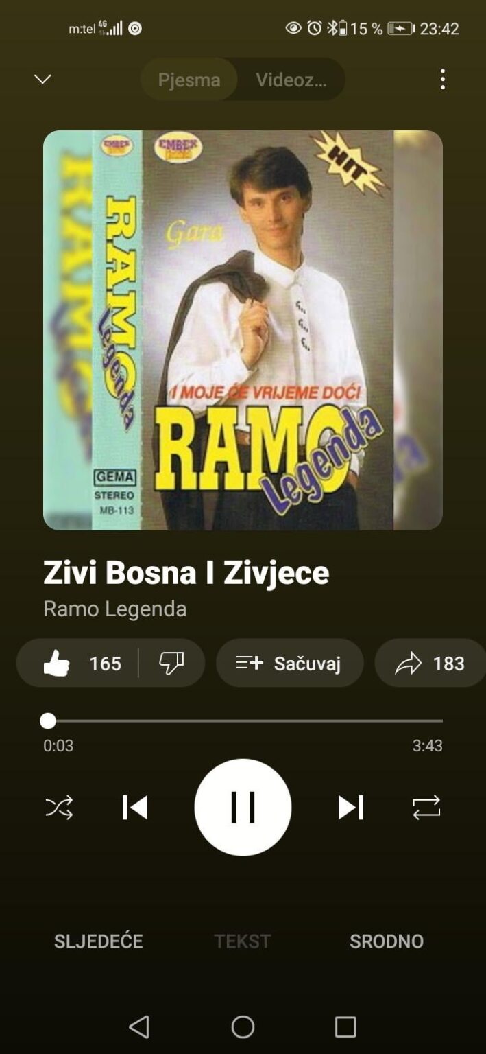 I was born in Serbia and I love Bosnia more than Serbia.