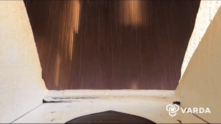 PLASMA around space capsule during its re-entry.