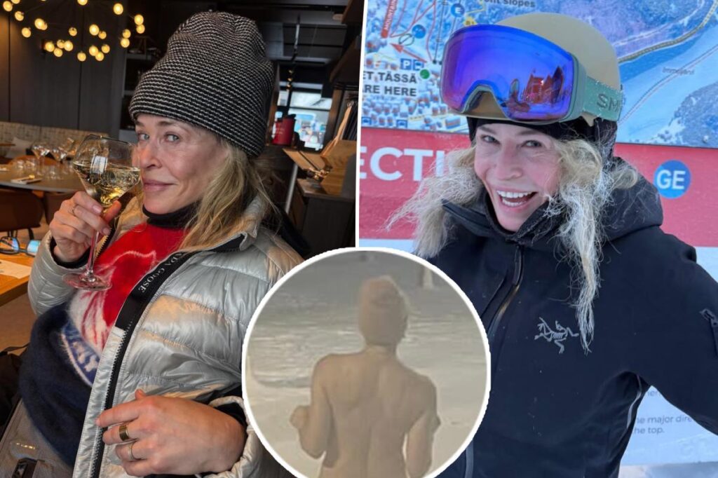 Chelsea Handler wears nothing but a cap in the snow for 51st birthday Chelsea Handler wears nothing but a cap in the snow for 51st birthday