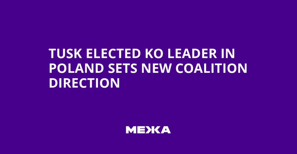 Tusk Elected KO Leader in Poland Sets New Coalition Direction | Ukraine news