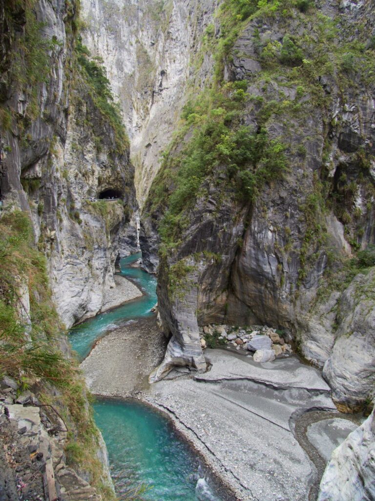 Taroko Gorge, Taiwan - one of only three marble river gorges in the world