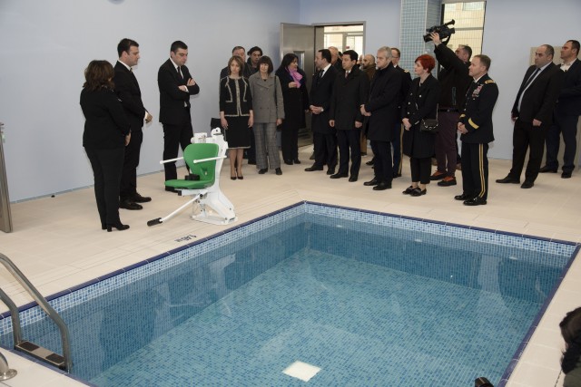 Leaders visit Maro Makashvili Wounded Warrior and Rehabilitation Center