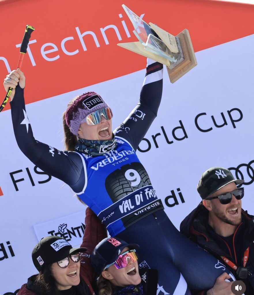 Breezy Johnson 3rd in Downhill as Emma Aicher Narrows Gap on Lindsey Vonn With 2nd Place at Val di Fassa, Italy
