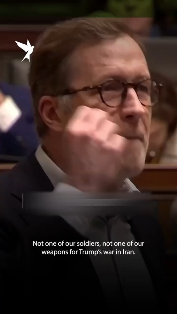 Belgian MP Paul Magnette: "Not a single soldier, not a single weapon" should be sent to support Trump's illegal war.