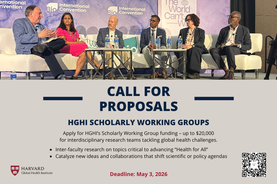 Funding opportunity to encourage inter-faculty collaboration in global health — Harvard Gazette