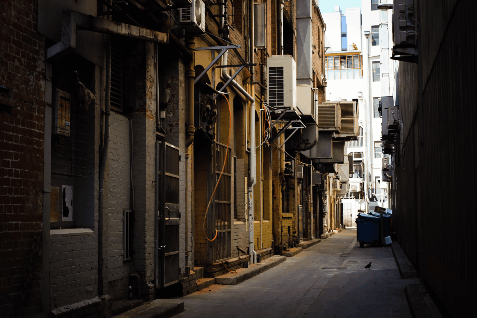 Took a picture of an alley