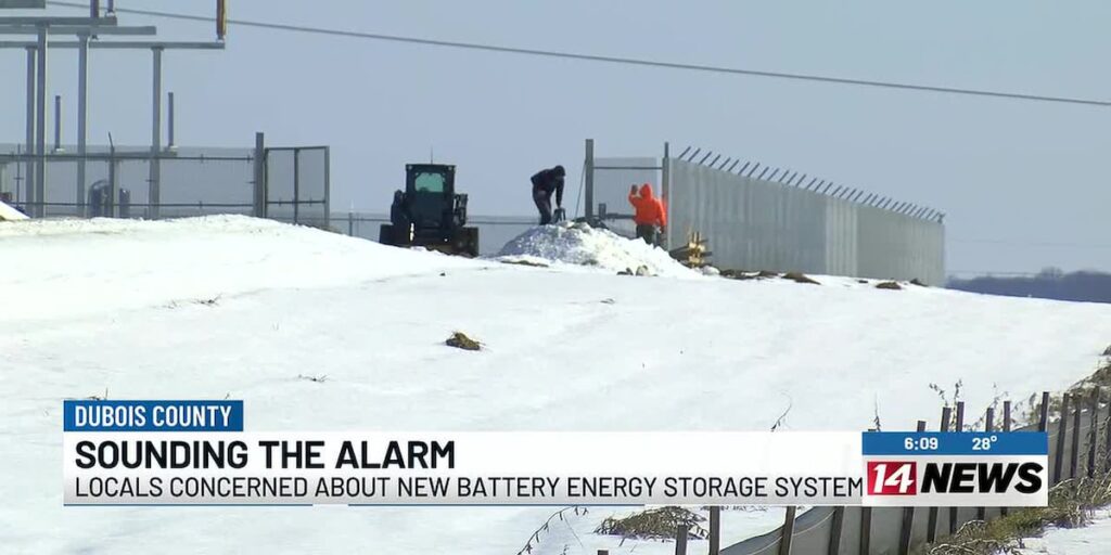 Residents sound the alarm on Battery Energy Storage System coming to Dubois County