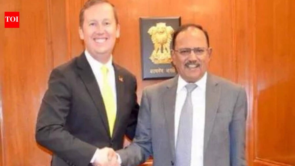 NSA Doval, US envoy Gor discuss geopolitical issues | India News