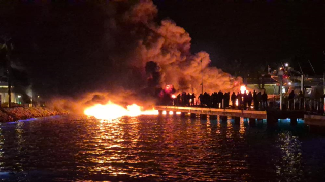 Fire destroys 8 luxury yachts in Türkiye’s Bodrum, reports link vessels to Azerbaijani businessman