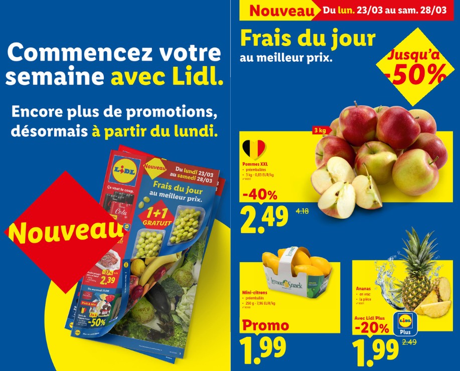 Lidl Belgium is changing its promotional policy: special offers starting Monday