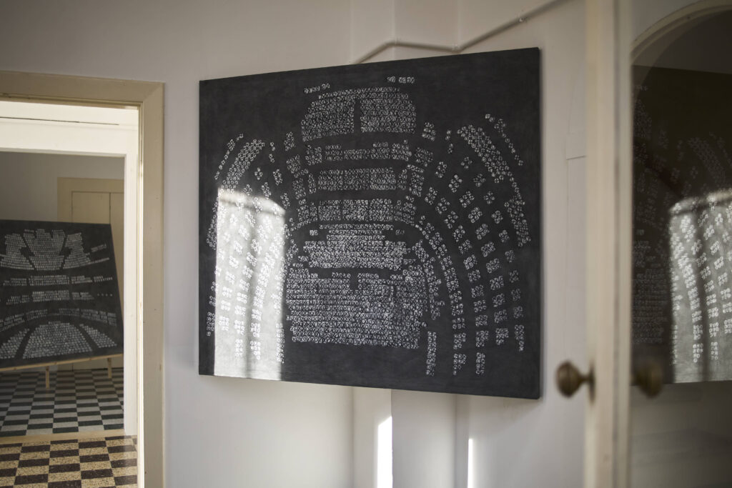 Exhibition “Pirate of the Capital” by Denisas Kolomyckis in Putignano, Italy. Photography: Dino Frittoli. Courtesy of the artist.
