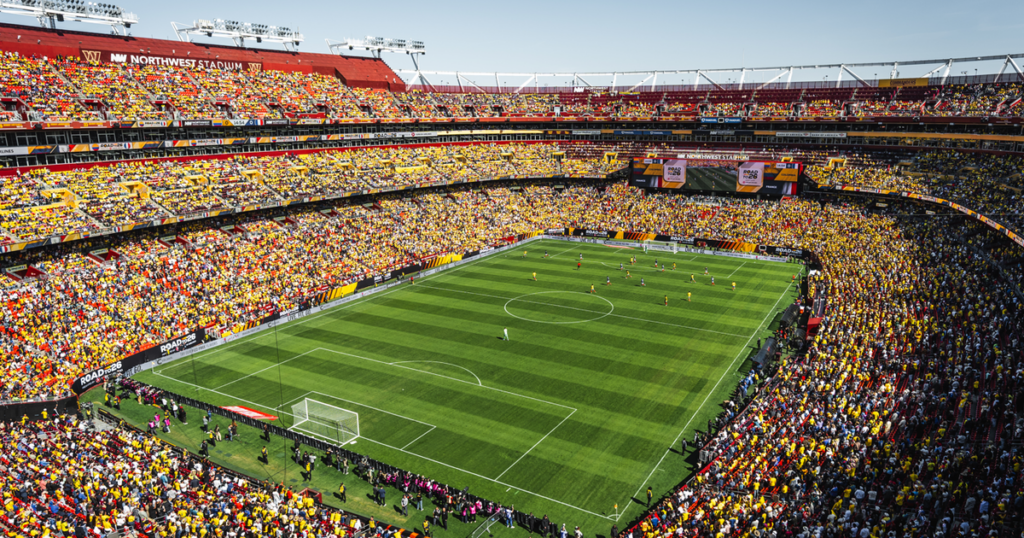 Colombia vs. France draws record crowd