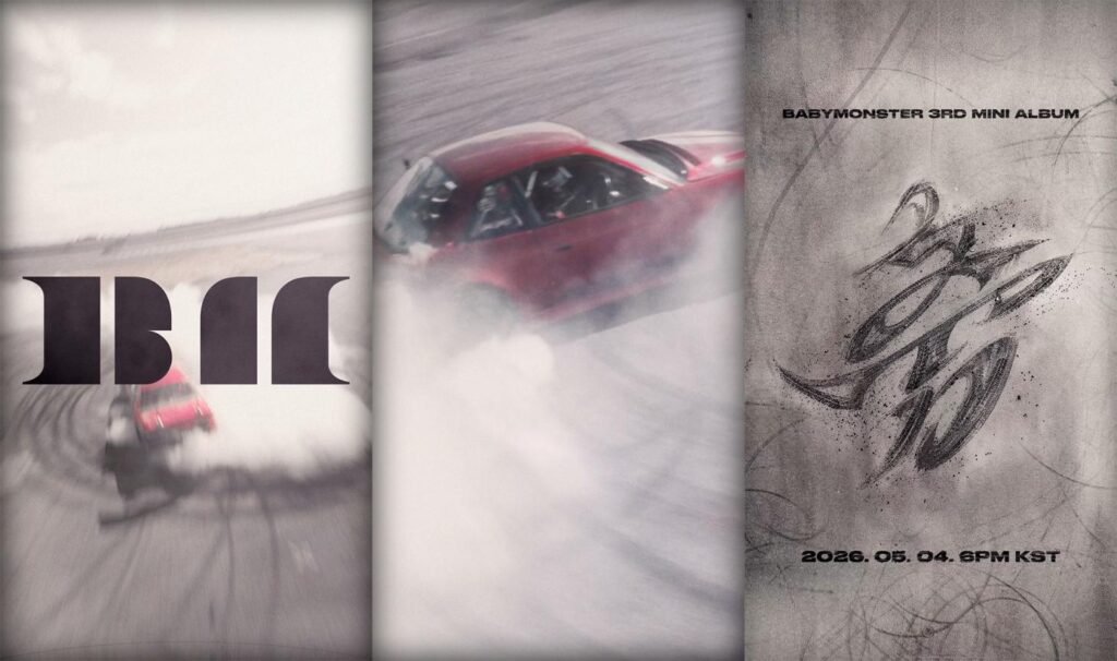 This collage photo shows screenshots from BABYMONSTER