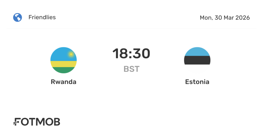 Rwanda vs Estonia – live score, predicted lineups and H2H stats Rwanda vs Estonia - live score, predicted lineups and H2H stats