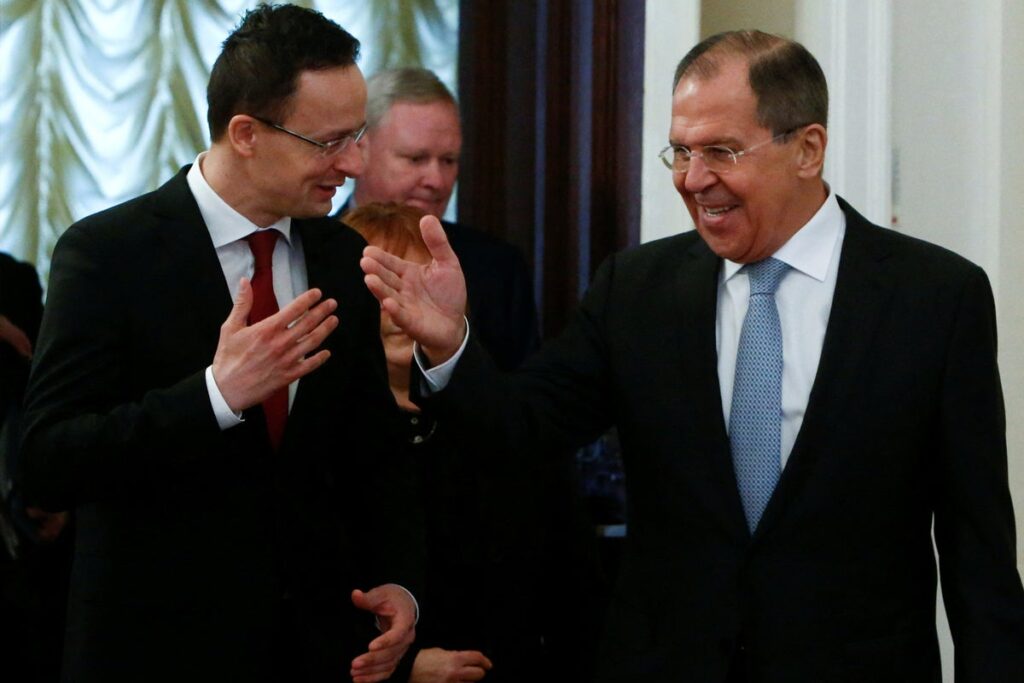 Hungary’s foreign minister discussed lifting EU sanctions with Russia’s Lavrov in leaked phone call