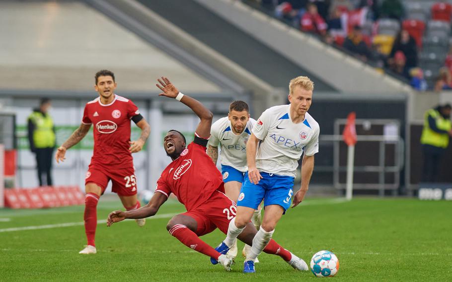 There are 34 matches for Bundesliga teams in a standard season; in addition they will play German Cup matches.  