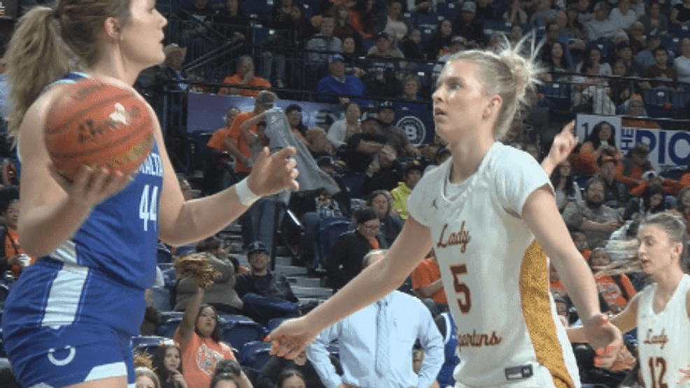 Baker wins State B girls championship over Malta. 3/14/2026. (Photo: Tommy Rooney/ NBC Montana)