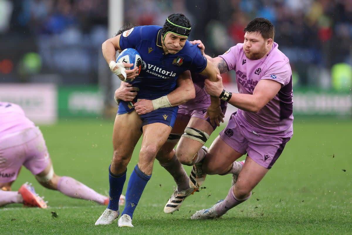Juan Ignacio Brex returns to the Italy side in the centres (Getty Images)