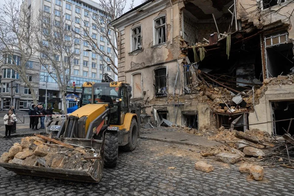 Aftermath Of A Russian Airstrike On Odesa