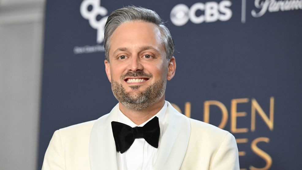 Nate Bargatze poses in the press room during the 82nd Annual Golden Globe Awards on January 05, 2025 in Beverly Hills, California.  (Photo by Phil McCarten/CBS via Getty Images)