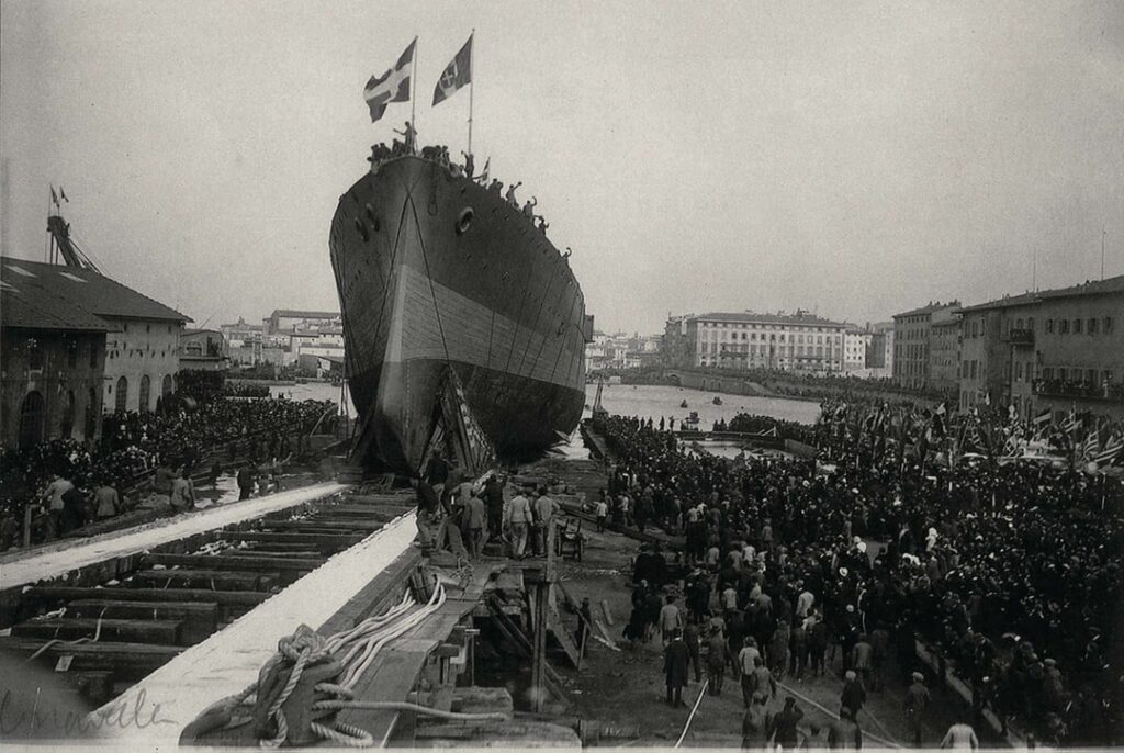 On this day in 1910, the armored cruiser "Georgios Averof" was launched.